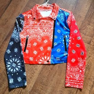 Bandana pattern pull over